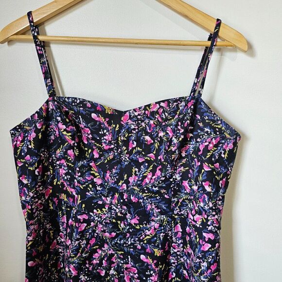 NWT FRENCH CONNECTION FLORAL SPAGHETTI STRAP BODYCON SWEETHEART NECK DRESS SZ 10 - Picture 7 of 15